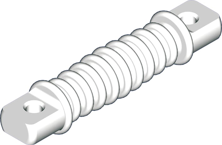 Isolateur pour antennes filaires, longueur 210 mm (PB-1A)