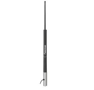 Antenne fibre de verre Noire- 2.4m, 6dB, avec férule laiton chromé