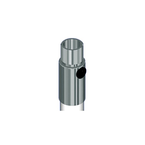 Rallonge en fibre, 3 mètres , diamètre 40, raccord chromé (RL340/120)