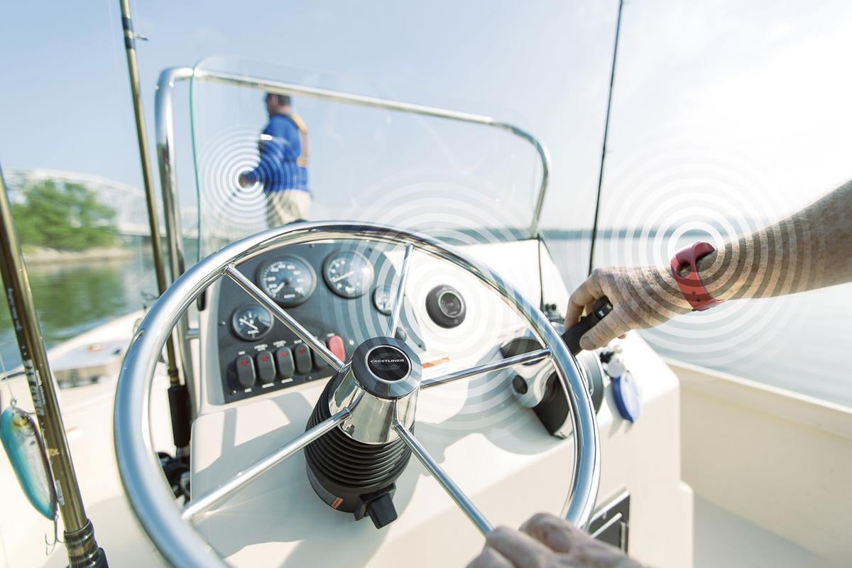 Coupe-circuit moteur sans fil pour bateau