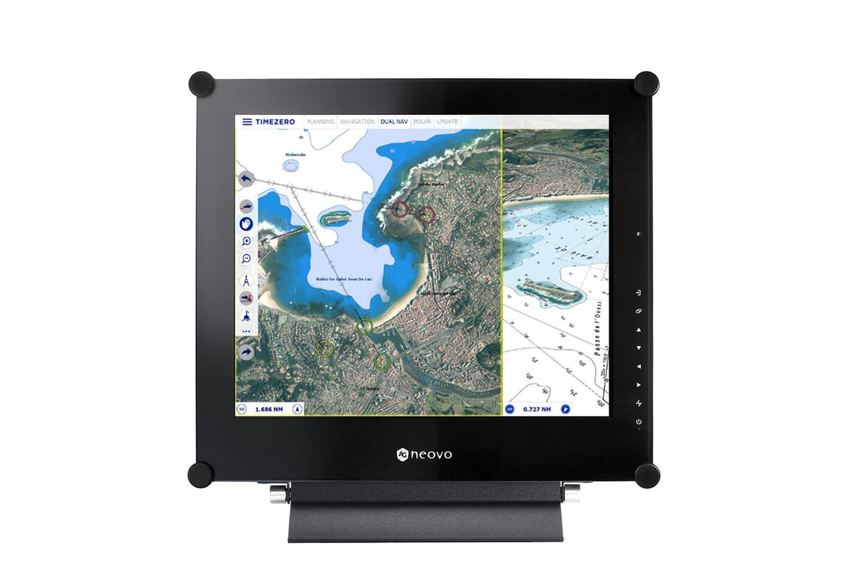X-17E : Ecran 17" Led LCD Glace de protection - 12-220 Volts