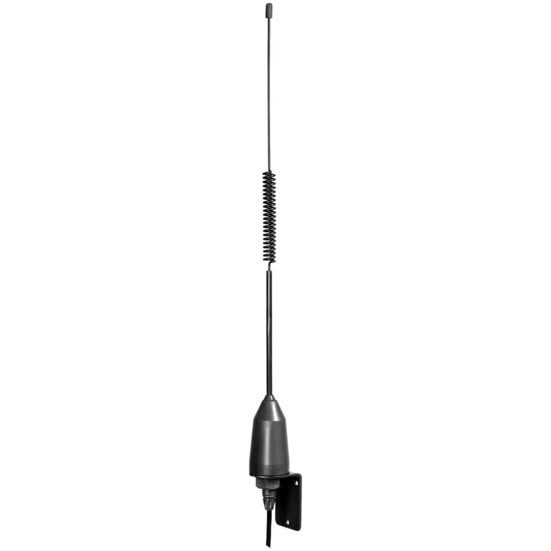 Antenne inox noire spéciale semi-rigides - 48cm, 4,5m de câble