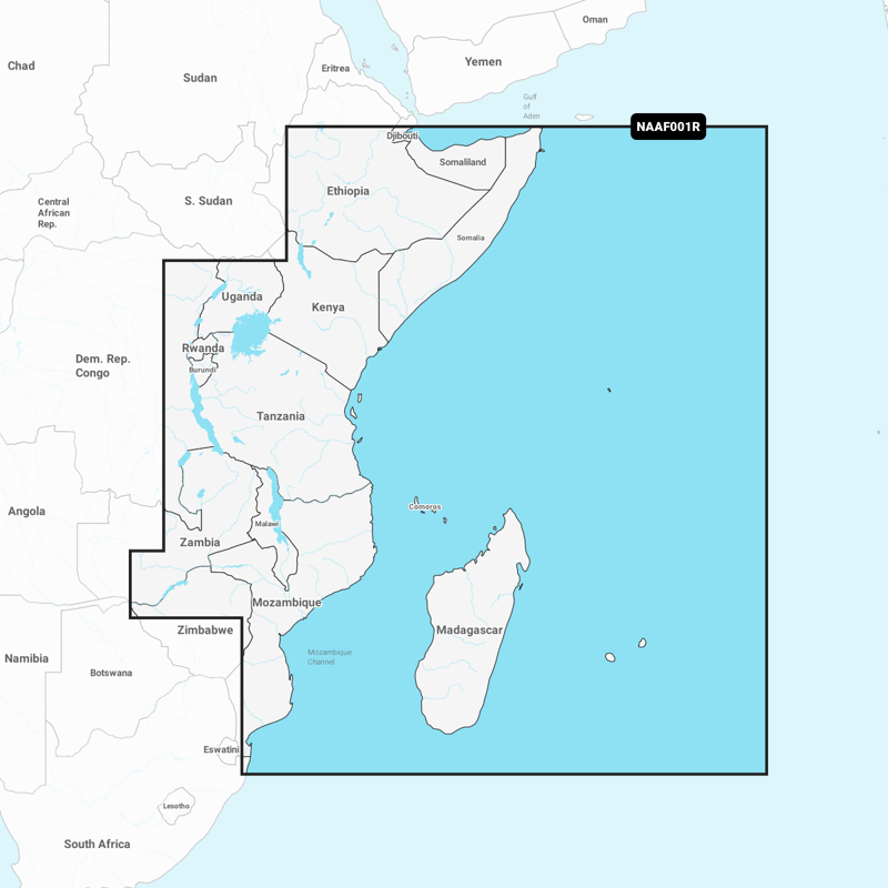 Carte Navionics Platinum+ Regular SD - AFRIQUE DE L'EST, REUNION...