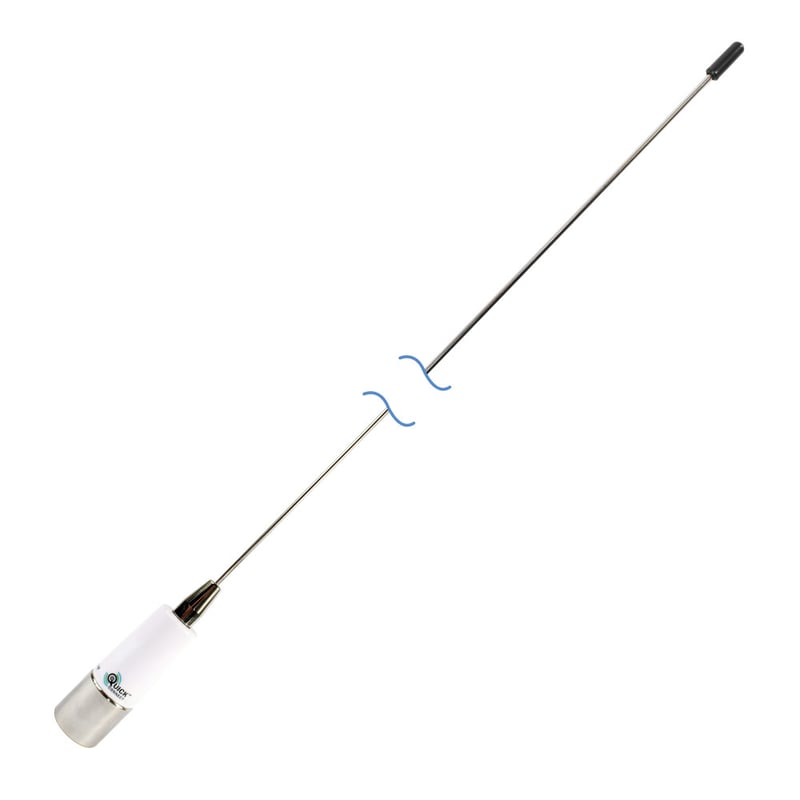 Antenne Quick Connect 3dB 0,9m fouet inox férule chrome