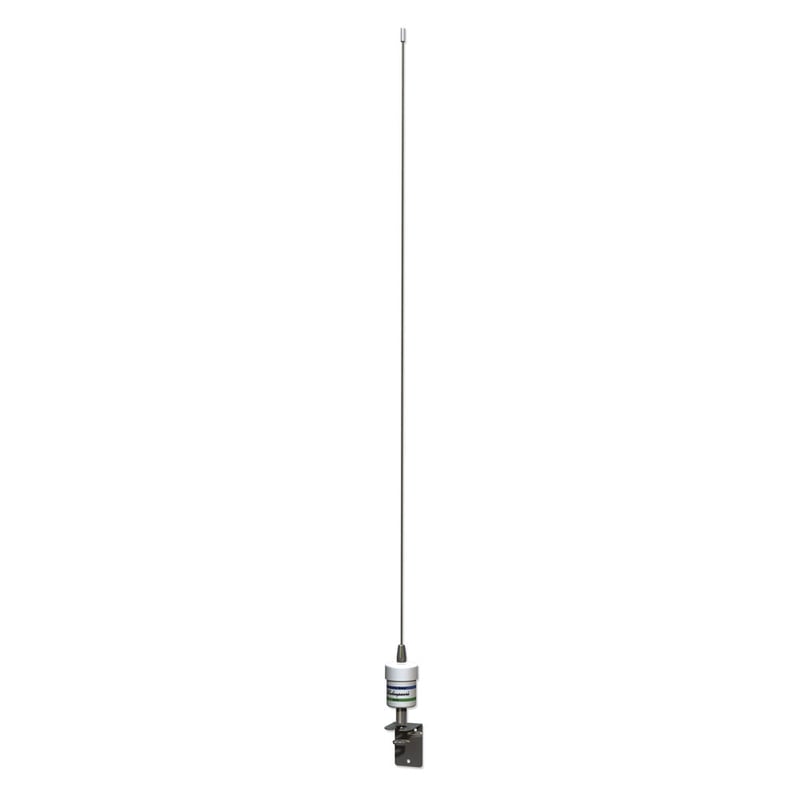 Antenne fouet acier inox - 0.9m, 3dB, sans connecteur + support