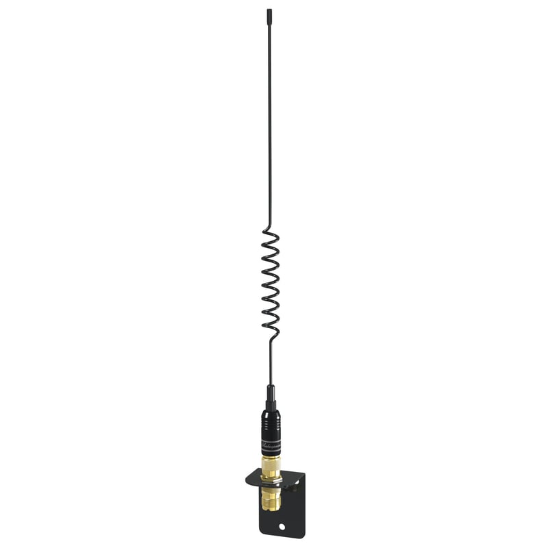 Antenne fouet inox Noire spéciale coque open - 0.3m