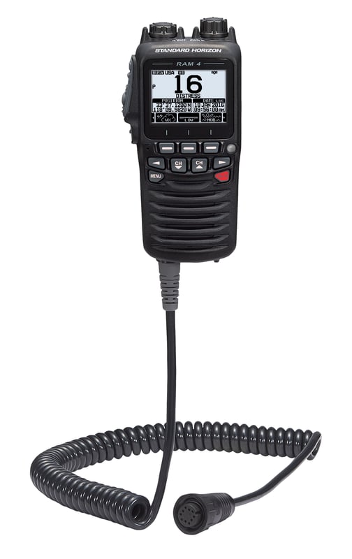 RAM4: Combiné filaire noir pour VHF fixes série GX