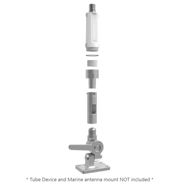 TSM1 : Adaptateur en acier inoxydable marine (inox 316) pour support 