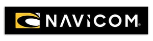 Autocollant NAVICOM noir rectangulaire 300 x 60mm