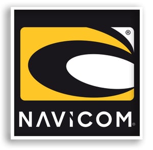 Autocollant NAVICOM noir 200 x 180mm