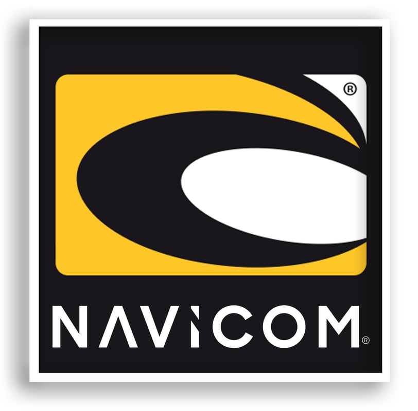 Autocollant NAVICOM noir 200 x 180mm