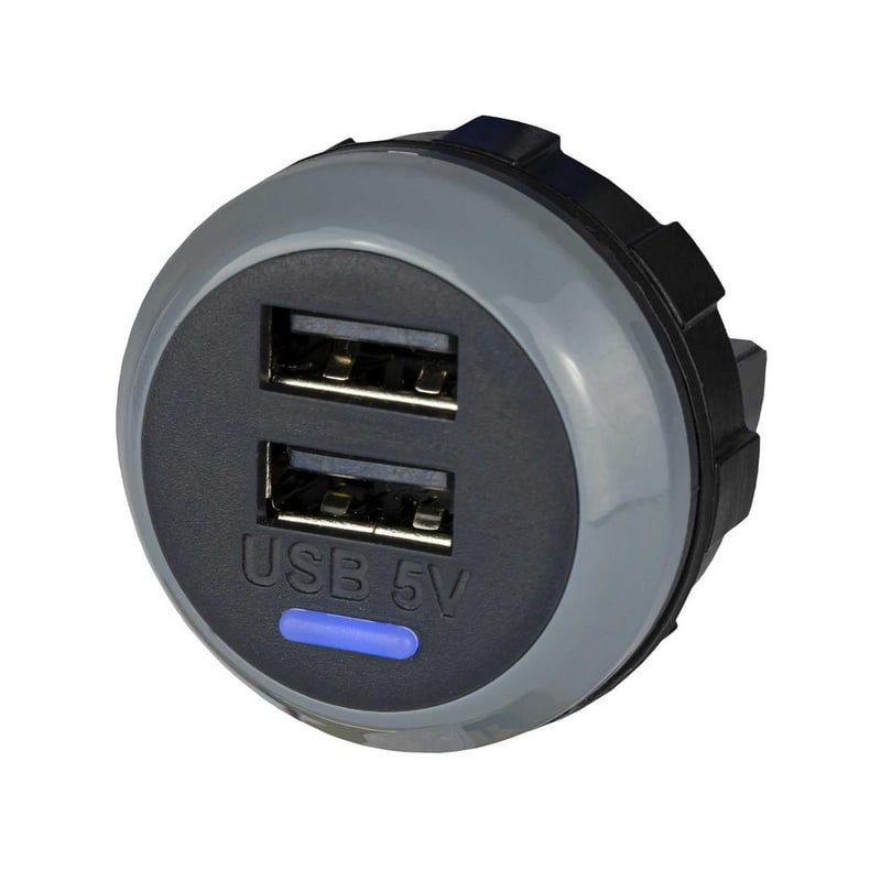 Chargeur USB-A double sortie 2x1.5A