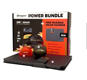 Pack comprenant un DEEPER CHIRP 3D et un Panneau Solaire 36W