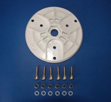 Disque de moyeu blanc avec kit de vissage M6