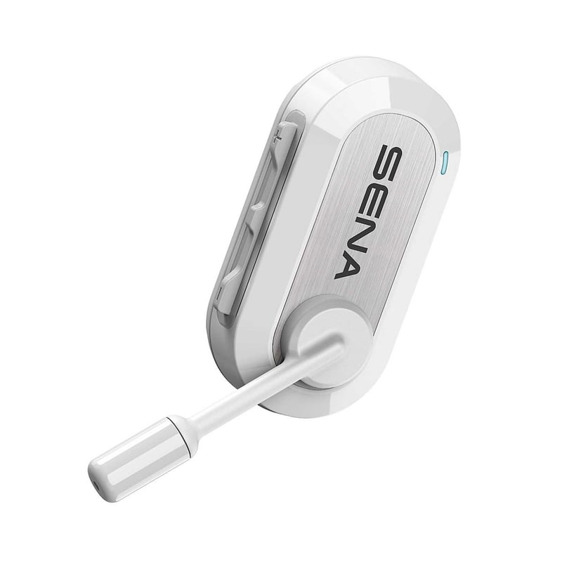 BIKOM 20 Blanc: Intercom avec microphone, Mesh Full duplex, Bluetooth