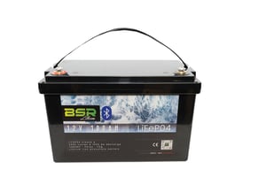 Bac Monobloc LifePo4 12V/100 Ah + chargeur non étanche 10A