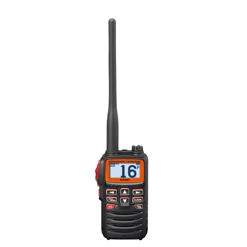VHF portable HX40E -6W- ULTRA COMPACTE - Etanche IPx7 - Réception FM