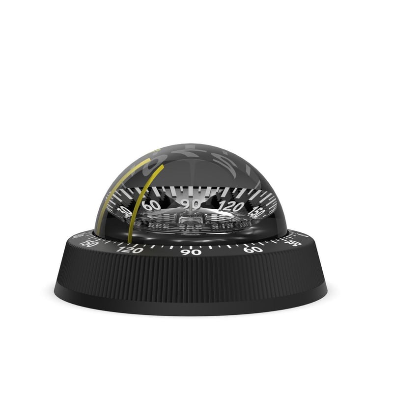 Compas 85 noir, plat pont, Mémoire de cap 360°