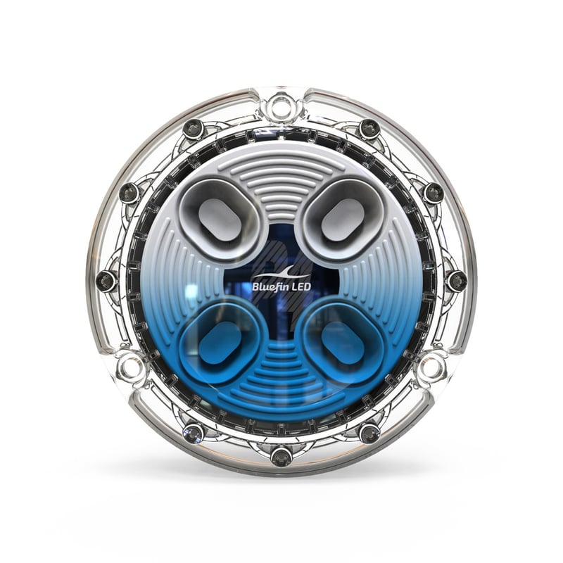 Piranha P4 Polymer 12/24v 2000 Lumens double couleur bleu/blanc