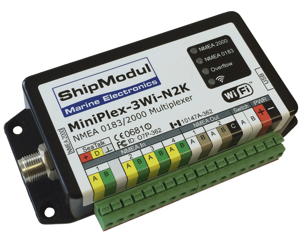 MINIPLEX-3Wi-N2K : Multiplexeur - Version Wifi, USB, NMEA-N2K - 8-35V
