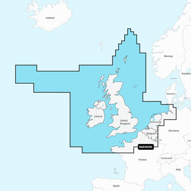 Carte Navionics Platinum+ Large SD - ROYAUME-UNI, IRLANDE ET PAYS-BAS