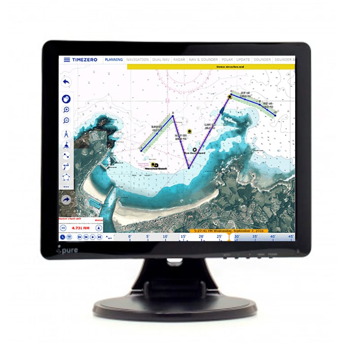 GV15 : Ecran 15" Led LCD Dalle de protection 12-220 Volts