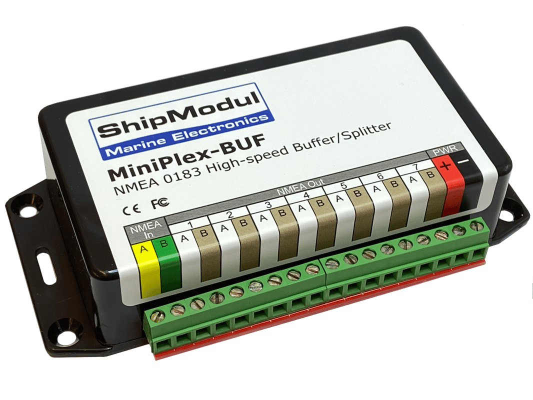 MINIPLEX-BUF : Répartiteur NMEA 1 entrée-7 sorties - 8-35V