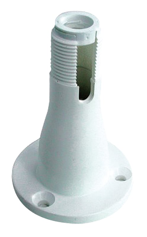 Embase PLASTIQUE avec filetage 1 pouce pour fixation plat pont