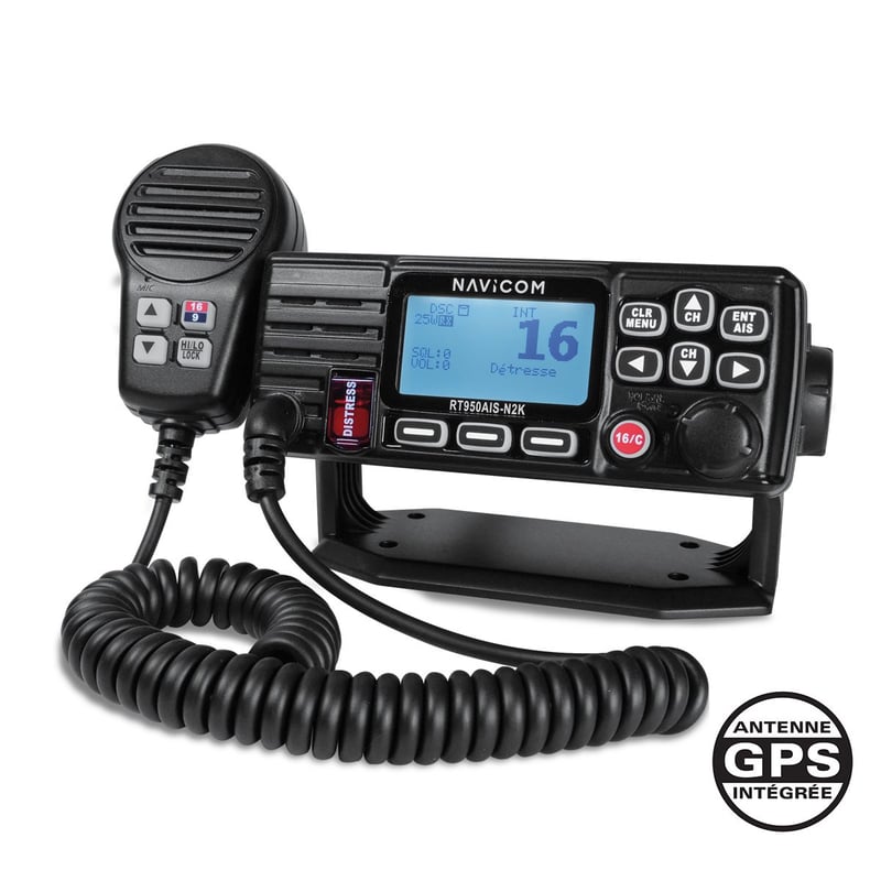 VHF FIXE RT950AIS - 25W - COMPACTE - GPS et AIS intégrés-  NMEA2000