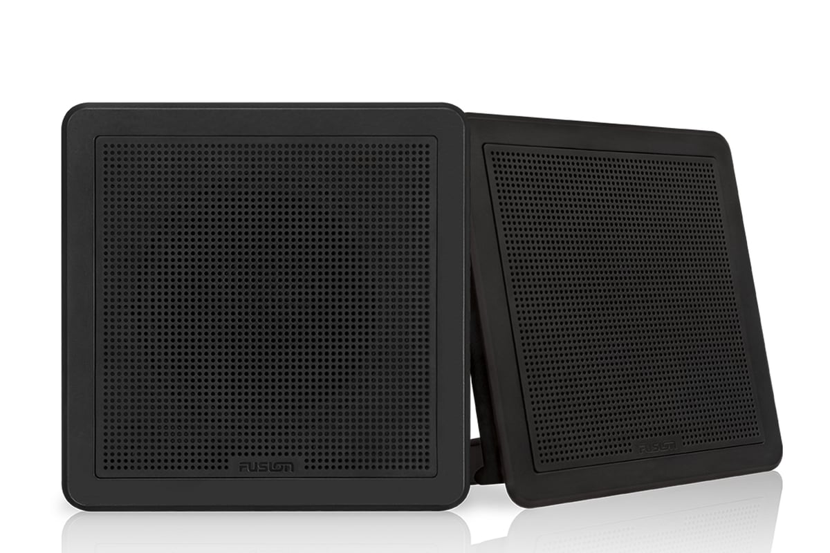 Haut-Parleurs carrés 6,5" à encastrer - Noir 120W