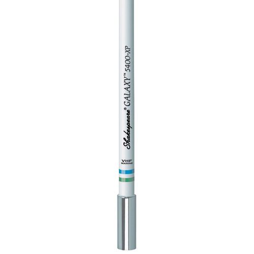 Antenne VHF Galaxy blanche 3dB 1.2m haute performance, férule inox