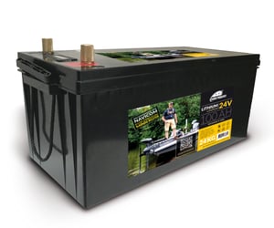 Pack batterie Lithium-LFP 24V 100AH+ APP avec chargeur IP65 24V/7A