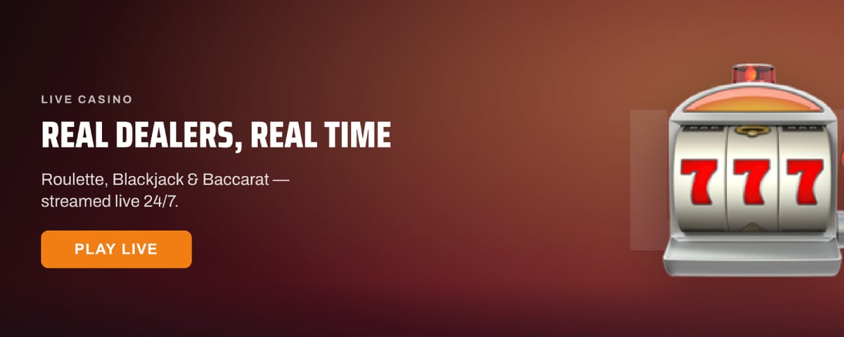 Live casino promo