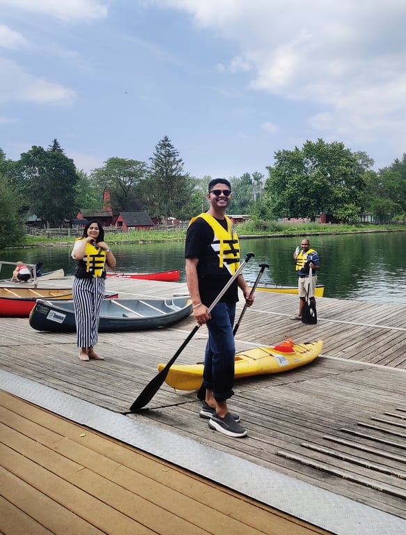 Brahmira team canoe trip