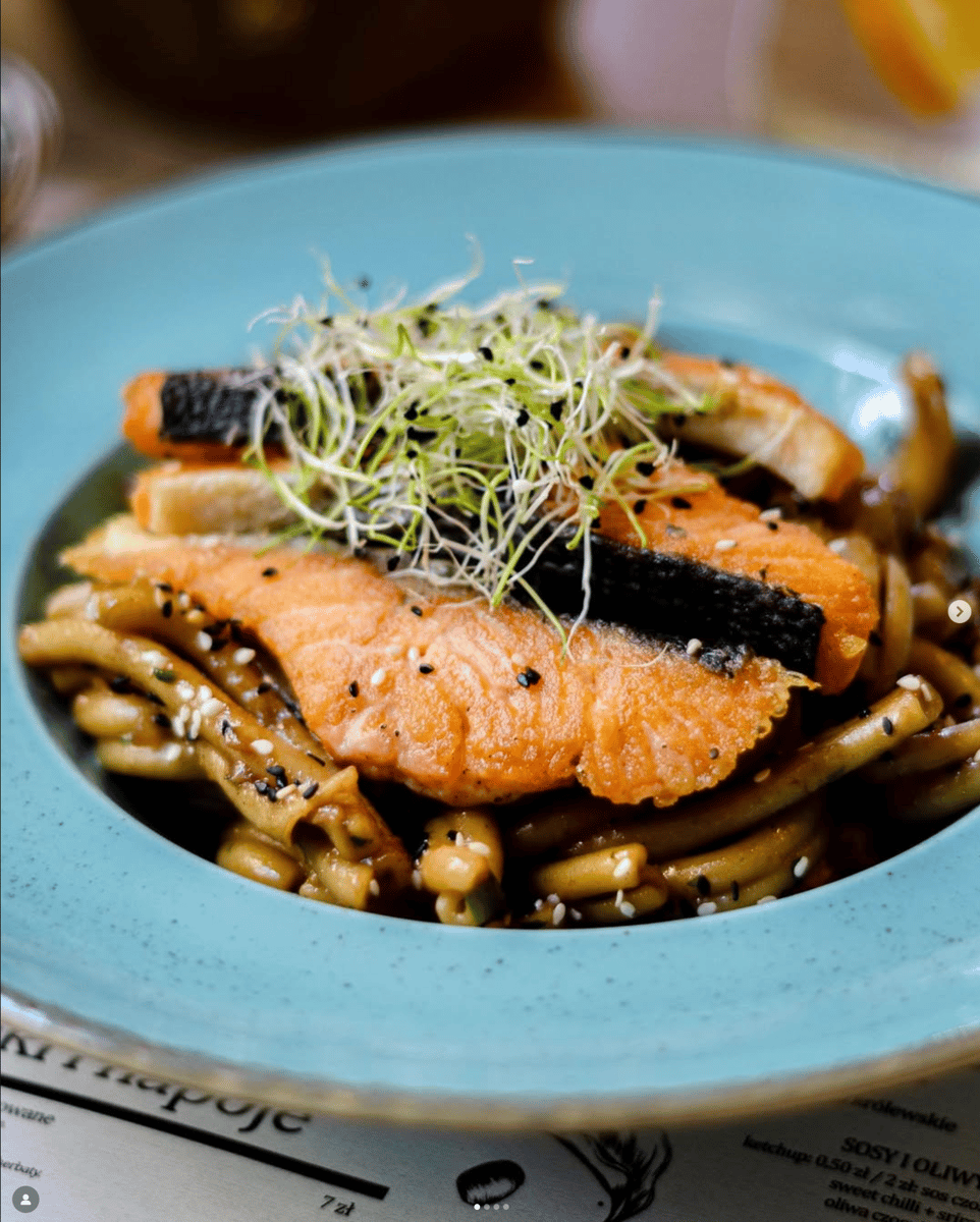 Strozzapreti z łososiem