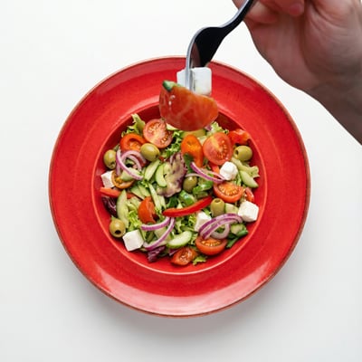 AI-generated variant of Sałatka Grecka