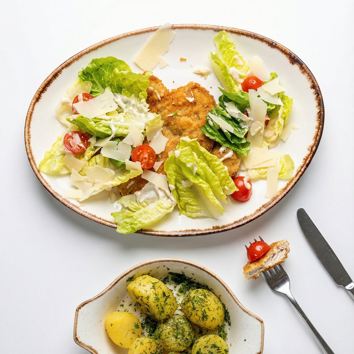 Kotlet drobiowy a'la cezar