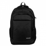 Mochila TechZone Max II TZLBP20 para Laptop de 16", Poliéster, Compartimento Acolchado y Bolsillos Portabotellas, Negra