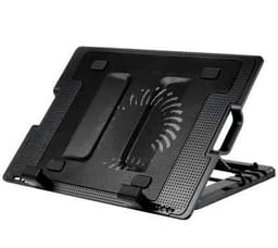 Base Enfriadora para Laptop de Hasta 17" Brobotix/ Iluminado/ Ajustable/ Negro, 917140