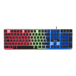 Teclado Alámbrico Stylos STTEALLED1T Retroiluminado Español USB Transparente