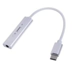 Cable Adaptador Tipo "C" a Auxiliar Hembra 3.5MM Gigatech ADP-500 Blanco