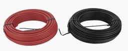 Kit EPCOM POWERLINE KIT2CBLPV10RB/25 Cable Fotovoltaico 10 AWG Cobre Rojo y Negro 2 Rollos de 25M 1000/2000V