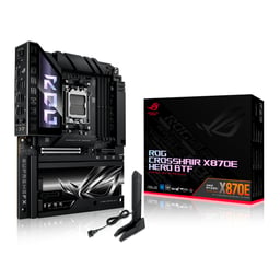 Tarjeta Madre ASUS ROG CROSSHAIR X870E HERO BTF AM5 4XDDR5 WiFi 7 AMD X870E ATX