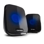 Bocinas 2.0 Vorago SPK-107 Alambrico 3.5MM/ USB 3W Color Negro