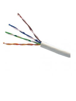 Bobina de Cable UTP CAT5E Interior Blanco 305M, OUTP5ECCA305BC