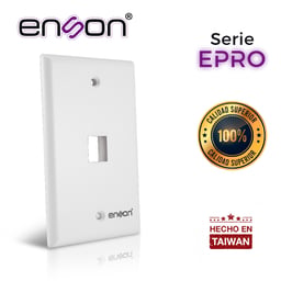 Placa de Pared Para 1 Puerto RJ45 Enson EPRO-FP10