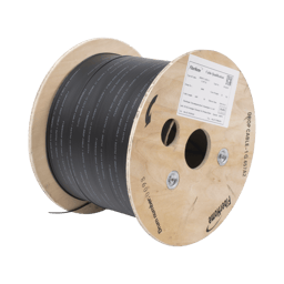 Carrete de 1 km de fibra óptica drop para interior Linkedpro IC-DROPA2-1C, G.657A2 Monomodo de 1 hilo, dieléctrica, forro negro