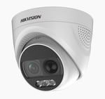 Camara Domo TurboHD Hikvision ColorVu 2MP/ Imagen a Color 24/7/ Lente 2.8MM/ Luz Blanca 20 MTS/ Exterior IP67/ WDR 130DB/ Sensor PIR/ Salida de Alarma, DS-2CE72DFT-PIRXOF28