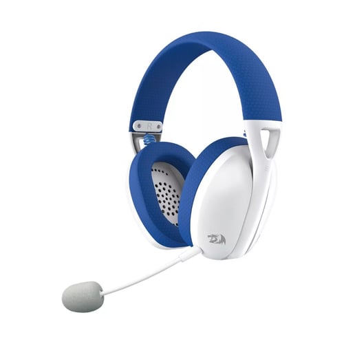 Diadema Audífono Inalámbricos Gamer Redragon Ire Pro Blanco/Azul, H848MLWB