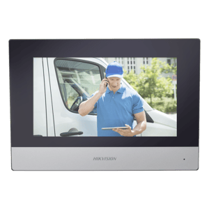 Monitor LCD 7" para Videoportero Híbrido IP WiFi Touch Hikvision DS-KH6320-WTDE1 de 1024X600/para DS-KIS303P/Apertura Remota/Llamada entre Monitores/Audio de Dos Vías/Policarbonato